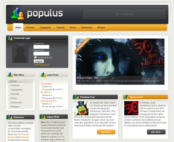populus wordpress theme